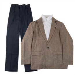 Customized men's British style school uniform suit, designed brown suit tops, autumn class uniforms, British school uniforms, uniforms SSU-005 Customized men's British style school uniform suit, designed brown suit tops, autumn class uniforms, British school uniforms, uniforms SSU-005